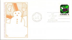 Canada 1973 FDC Christmas Cover - Ottawa, Ont - Single - F76610