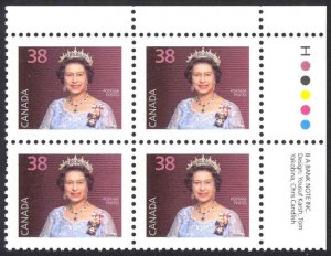 Canada Sc# 1164 MNH PB UR 1988 38c Queen Elizabeth II