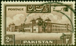 Pakistan 1954 2R Chocolate SG39A Perf 13.5 Fine Used