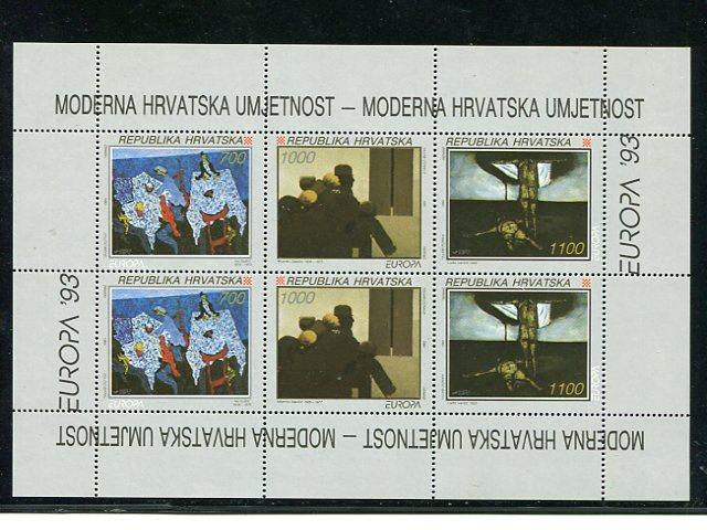 Croatia 1993  Europa sheet Mint VF NH