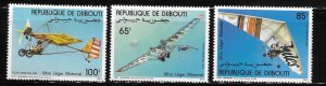 Djibouti 1984 Hang Gliders Sc C193-C195 MNH A2119