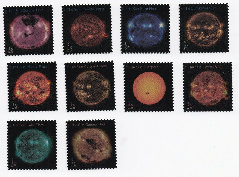 US 5598-5607 Sun Science forever set (10 stamps) MNH 2021