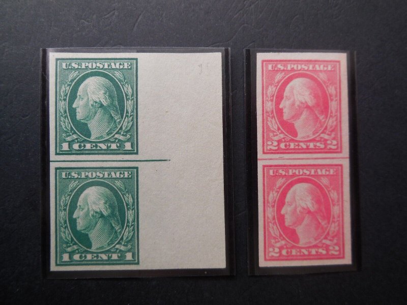 #481 #482  Imperforated Horizontal Line Pairs MNH OG VFXF #6