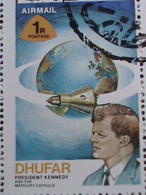 DHUFAR 1972 -WORLD SPACE PROGRAMS CTO SHEET VERY FINE WE SHIP TO WORLD WIDE.