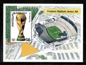 Antigua 1994 - FIFA World Cup - Souvenir Stamp Sheet - Scott #1841 - MNH