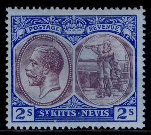 ST KITTS-NEVIS GV SG32, 2s dull purple & blue/blue, M MINT. Cat £29.