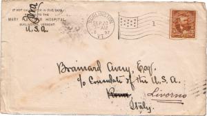 United States Vermont Burlington, VT. 1897 American Flag Type B14(1)  5c Gran...