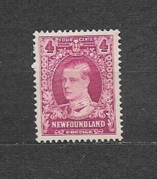 CANADA/NEWFOUNDLAND-1929. Sc#166, MLH. VF. Perf:13.5x13.5 PRINCE OF WALES.