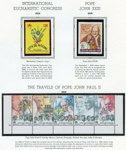 VATICAN CITY 2000  COMPLETE YEAR SET STAMPS MINT NH ON WHITE ACE ALBUM PAGES