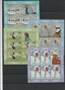 Romania STAMPS 2020 BIRDS Pheasant MNH POST NATURE SHEETS