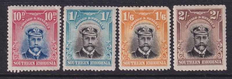 Southern Rhodesia, Scott 9-12 (SG 9-12), MHR