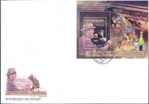 GUINEA 2012 180th BIRTH  ANNIVERSARY OF EDOUARD MANET SOUVENIR  SHEET FDC