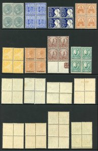 NSW SG313/26 Eight values in Mint Blocks of Four Fresh and Scarce