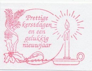 Meter cut Netherlands 1994 Merry Christmas - Happy new year - Candle