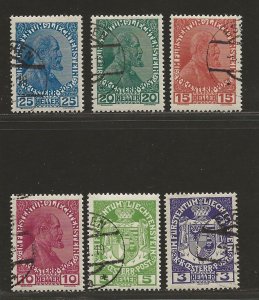 LIECHTENSTEIN SC# 4-6   FVF/CTO