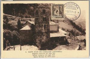 59145  -  ANDORRA - POSTAL HISTORY: MAXIMUM CARD 1945 - ARCHITECTURE