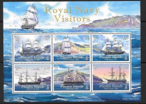 PITCAIRN ISLANDS SGMS795 2009 ROYAL NAVY VISITOR  MNH