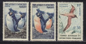 FRENCH ANTARTIC SC# 2,3,12 **MH**  1956-59    SEE SCAN