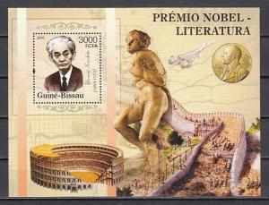 Guinea Bissau, Mi cat. 3189, BL528 A. Literature Nobel Prize Winners s/sheet. ^