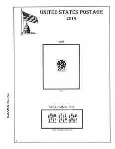 2019 US REGULAR PLATE BLOCK SUPPLEMENT – LAWA Album Pages