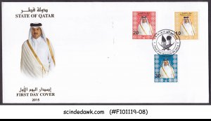 QATAR - 2015 SHEIKH TAMIM BIN HAMAD AL THANI DEFINITIVE - FDC