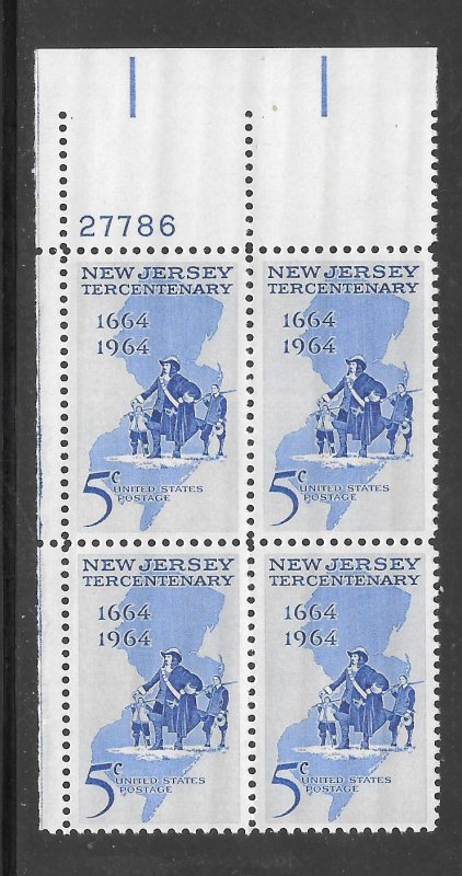 #1247 MNH Plate Block