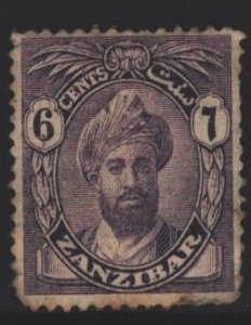 Zanzibar Sc#187 MH - small thin