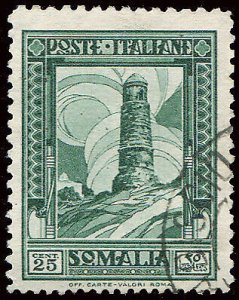 Somalia It. - Pictorial Cent. 25 perforated 14 at the bottom