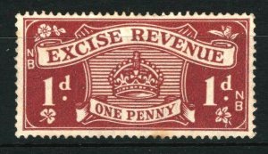 GB REVENUES KGV Stamp *Excise Revenue* 1d Mint MM SS3415