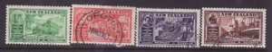 New Zealand-Sc#218-22 ex#220- id8-used set-Shipping-Farming-1936-