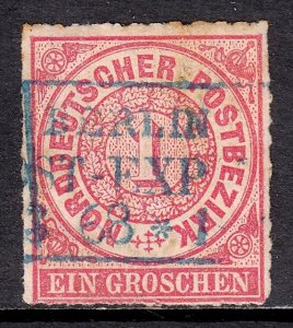 North German Confederation - Scott #4 - Used - Toning - SCV $1.60