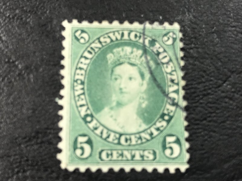 NEW BRUNSWICK # 8a-USED------BLUE/GREEN------1860-63