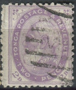 Tonga 1886 SG2b 2d King George I #4 FU