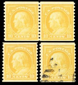 497, Mint NH Pair & Mint LH Single Plus Used Stamp Cat $120.00 - Stuart Katz