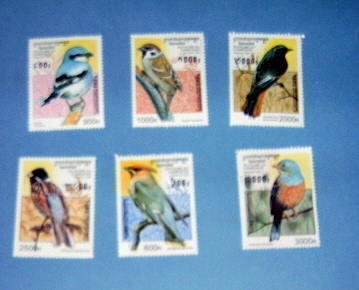 Cambodia - 1598 - 1603, MNH Set...Birds. SCV - $12.50