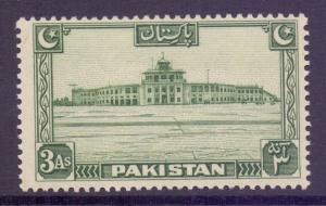 Pakistan Scott 31 - SG31, 1948 Karachi Airport 3a MH*