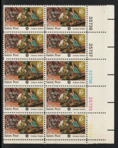 ALLY'S STAMPS US Plate Block Scott #1560 10c Salem Poor [10] MNH F/VF [W-63b]