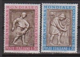 1963 Italy Scott # 871-872 Freedom ffrom Hunger MNH