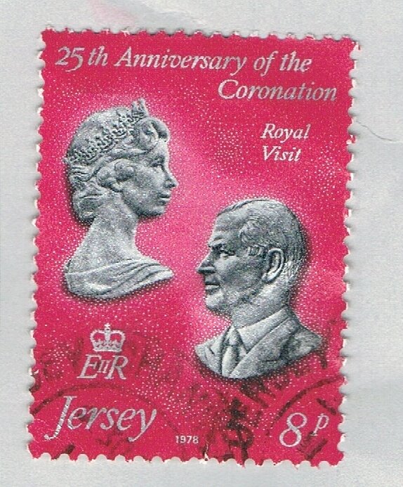 Jersey 195 Used Elizabeth II Portraits 2 1978 (BP64914)