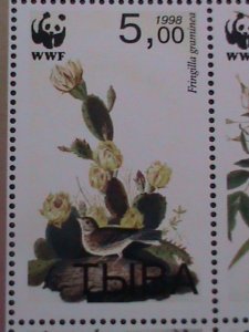 ​RUSSIA -1998 -WWF-WORLD WILD FUND-BEAUTIFUL LOVELY BIRDS -MNH-SHEET VERY FINE