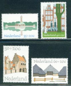 Netherlands Scott B509-512 MNH** 1975 Architecture set 