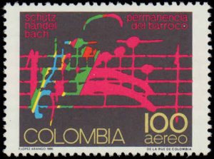 Colombia #C766-C767, Complete Set(2), 1986, Music, Never Hinged