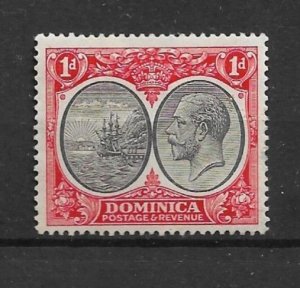 1923 Dominica 67 1d Seal of the colony MH OG