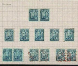 COLOMBIA 1917 PORTRAIT 5c BLUE STUDY  STAMPS  REF 5337