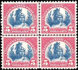 573 Mint,OG,NH... Centerline Block of 4... PSE Graded 98-Superb... SMQ $4,025.00