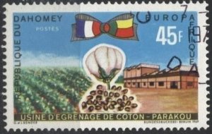 Dahomey 263 (used) 50fr cotton industry, Parakou (1969)