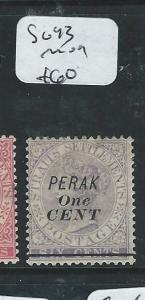 MALAYA PERAK (P0610B) 1C/6C  SG 43   MOG