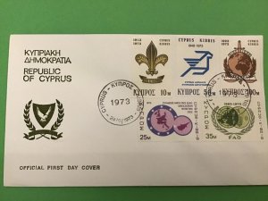 Cyprus 1973 Association with the E.E.C.  First Day Cover Stamps Cover R42550