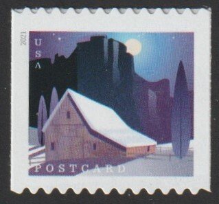 SC# 5551 - (36c) - American Barns, Snow-covered - 2/4 COIL, MNH single