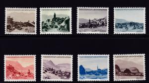 Liechtenstein  1944 Castles & Landscapes Complete (14)  VF/NH(**)